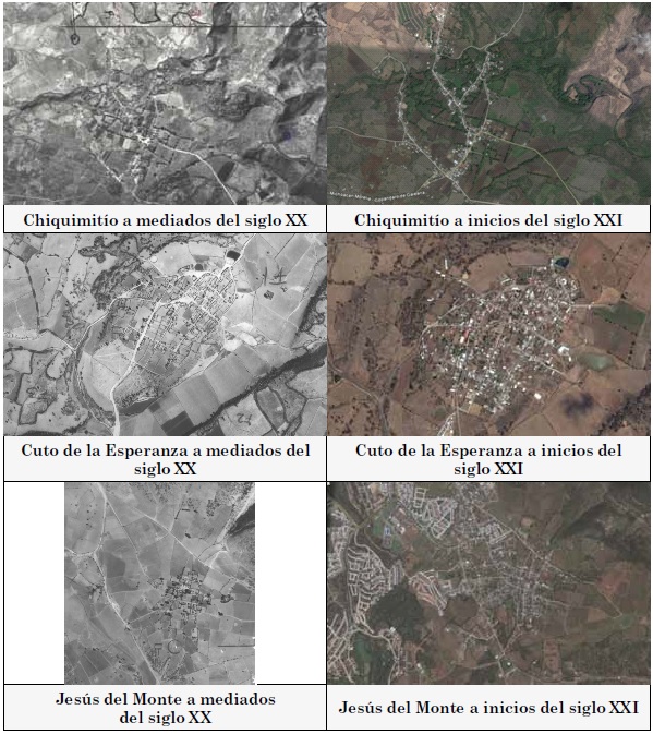 Trazas urbanas de las tenencias del
municipio de Morelia