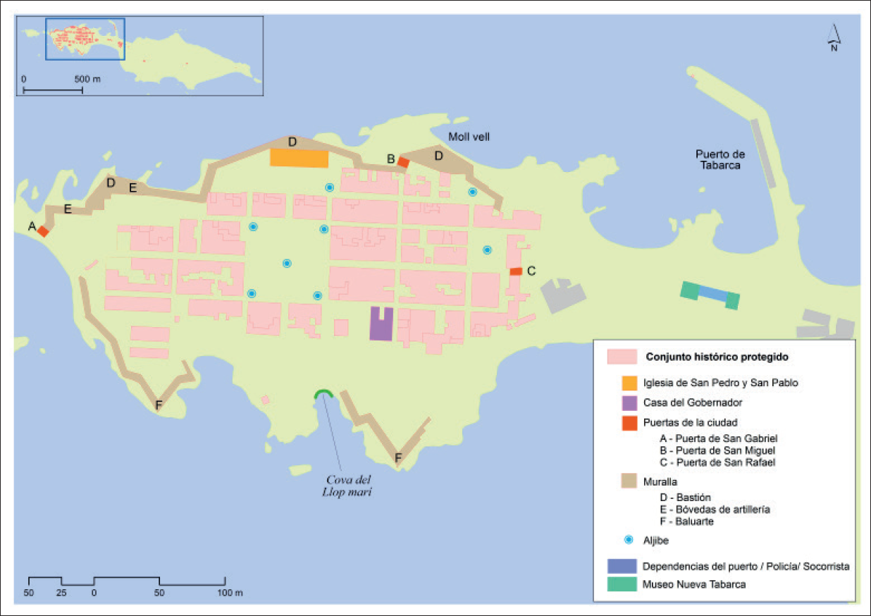 Recursos patrimoniales del Conjunto hist&oacute;rico-art&iacute;stico protegido.