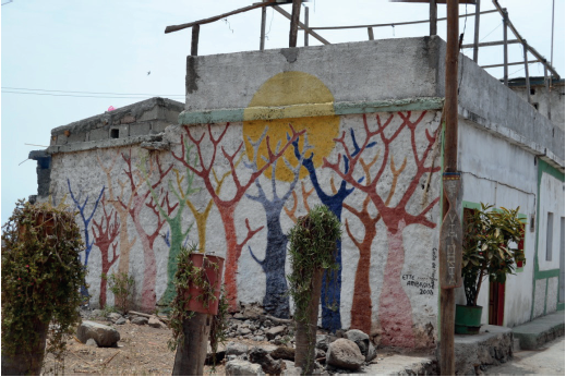 Projecto de la comunidade art&iacute;stica de Porto Mosquito