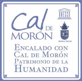 Azulejo promocional de la cal de Morón para el Ayuntamiento de Medina Sidonia