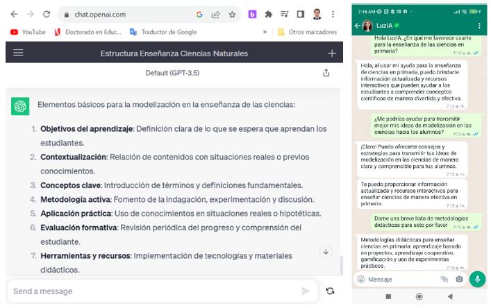 Alfabetización y capacitación docente con el uso de las apps ChatGPT y LuzIA