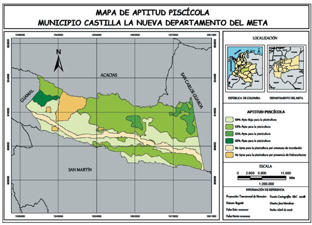 Aptitud Piscícola del Municipio Castilla La Nueva