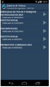 Galer&iacute;a de Videos