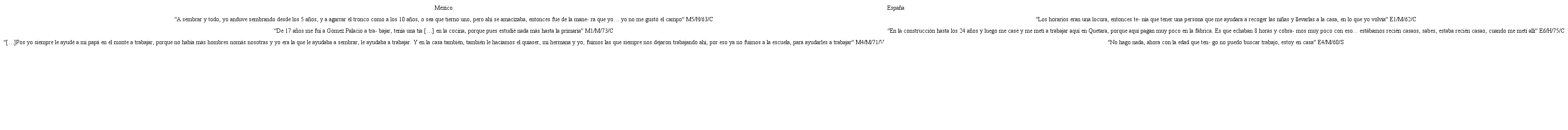 Trayectoria laboral de las personas mayores rurales