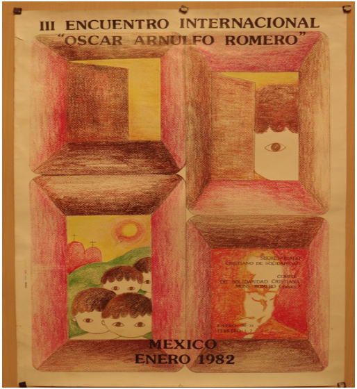 Afiche del III Encuentro de Solidaridad con El Salvador realizado en Cuernavaca