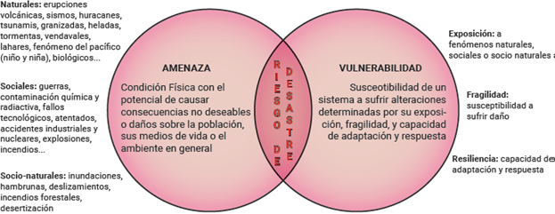 Factores del riesgo
de desastres desde el enfoque holístico