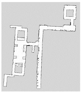 Map of the second floor of buildings 353 and 354 of the School of Electrical and Electronic Engineering at Universidad del Valle. 