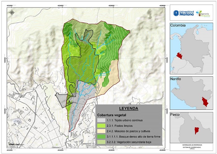 Mapa de coberturas de la microcuenca El Blanco