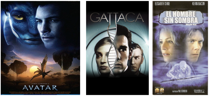 Películas de ciencia ficción como Avatar, Gattaca y El hombre sin sombra, fueron incluidas por los profesores practicantes como actividad central para el abordaje de distintos contenidos temáticos de biología en el nivel educativo medio. La motivación conseguida en los adolescentes y la significatividad de los temas disciplinares, se vio claramente aumentada por la utilización del recurso cine.