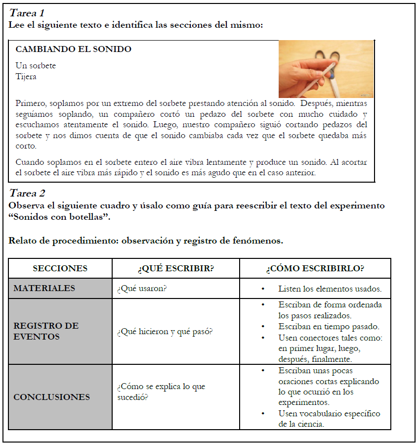 Guía de trabajo propuesta en el segundo encuentro.