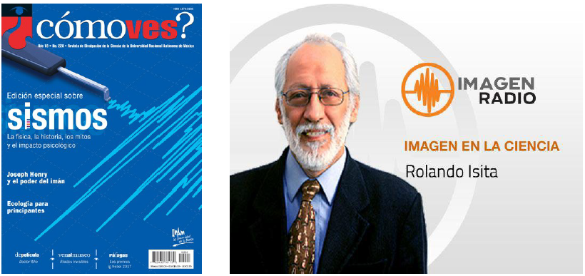(Izq.) Revista de divulgaci&oacute;n de la ciencia. &iquest;C&oacute;mo ves? (Der.) Programa de radio Imagen en la Ciencia