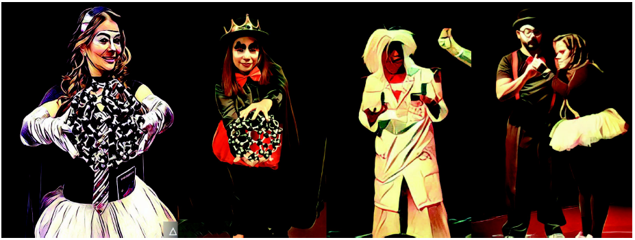 En orden de izquierda a derecha: Tismo, Magne, Zemog y presentadores