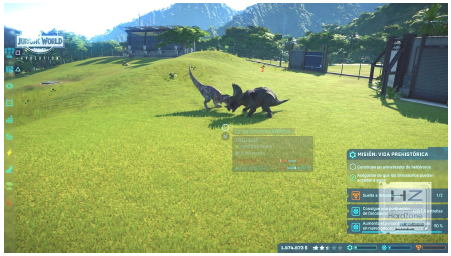 Captura de pantalla de Jurassic World Evolution.