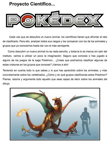 Actividad 3 Ejemplo de una de las actividades del Proyecto Pok&eacute;dex  