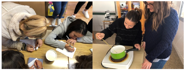 EGEIs realizando actividades durante el programa formativo