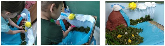 Construccin de la maqueta 3D del ciclo del agua