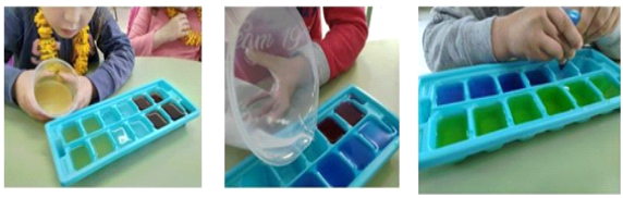 Creacin cubitos de hielo.