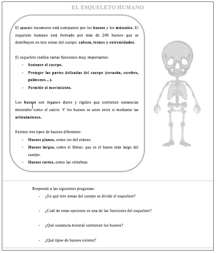 Ejemplo de ficha utilizada en la intervenci�n del grupo de control