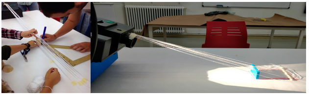 Representaci�n gr�fica a partir de la modelizaci�n con cordeles