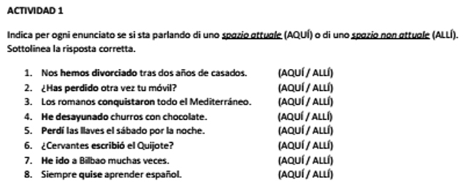 Ejemplo de actividad.