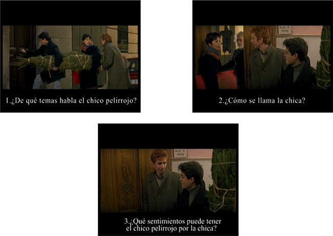 Fotogramas de Los peores a&ntilde;os de nuestra vida 

con
preguntas de comprensi&oacute;n audiovisual subtituladas.