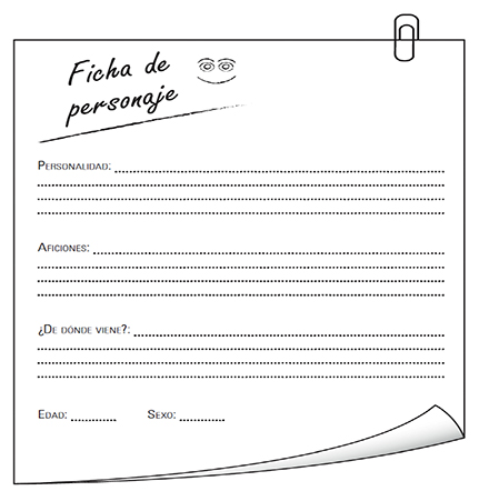 Ficha de personaje.