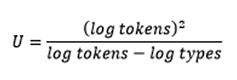 F&oacute;rmula para el c&aacute;lculo del &iacute;ndice Uber U.
