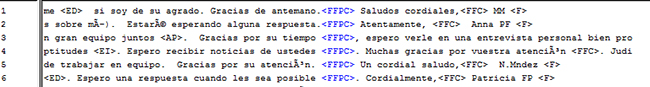 Resultado de la etiqueta < FFPC > del grupo Nativos.