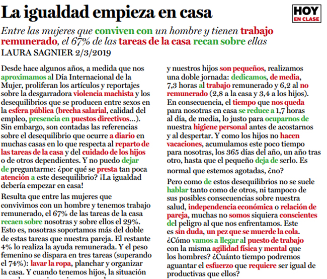 Hoy en clase. Propuesta did�ctica del Campus Difusi�n.