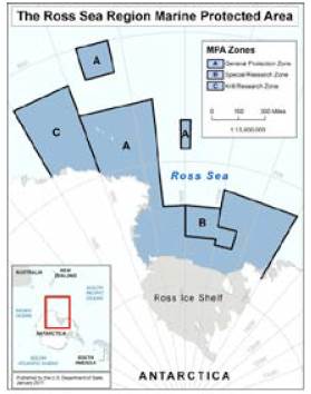 La regi&oacute;n del amp en el Mar de Ross