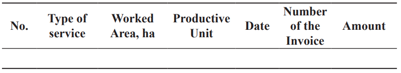 Model for Summarizing Information about Services of Mechanization