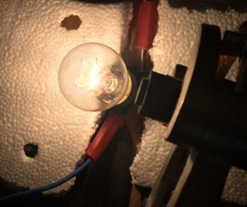 Measures taking of the light sensor.