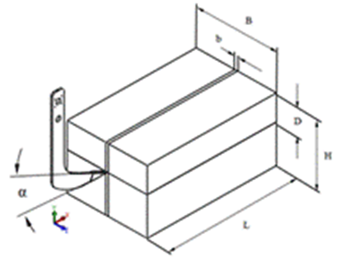 Soil block dimensions.