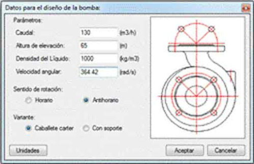 Main dialog of the Dipropump application for data entry.