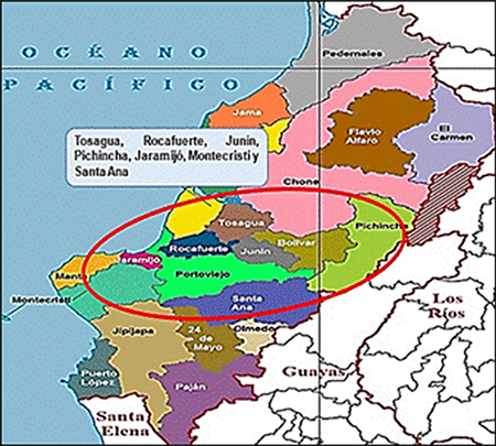 Central zone of Manabí.