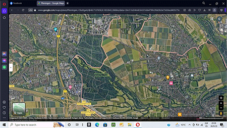 Plieningen. Stuttgart. Aerial view. Source: Author's file.