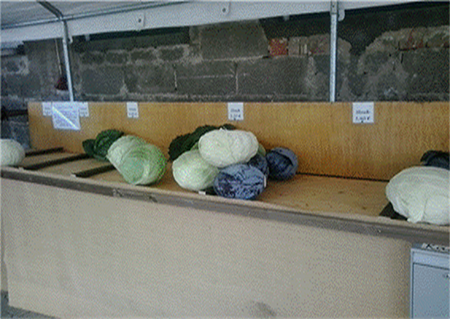 Agricultural products for sale, labeled with their price. Source: Author's file.