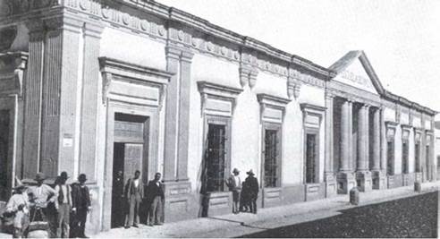Escuela Oficial número 138 para niños en donde funcionó la Escuela Normal Lancasteriana de 1833