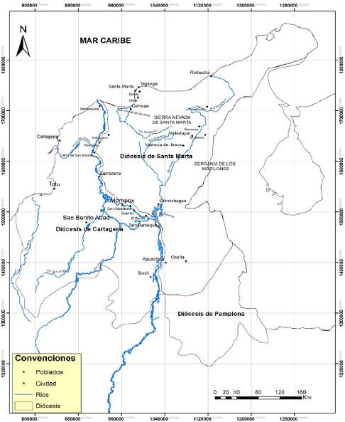 Di&oacute;cesis de Santa Marta, 1850 - 1880.