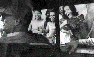 El actor norteamericano Kirk Douglas en el Festival Internacional de Cine de Cartagena (1961).