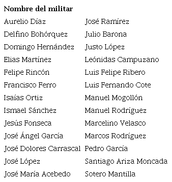 Soldados que ascendieron a subteniente
