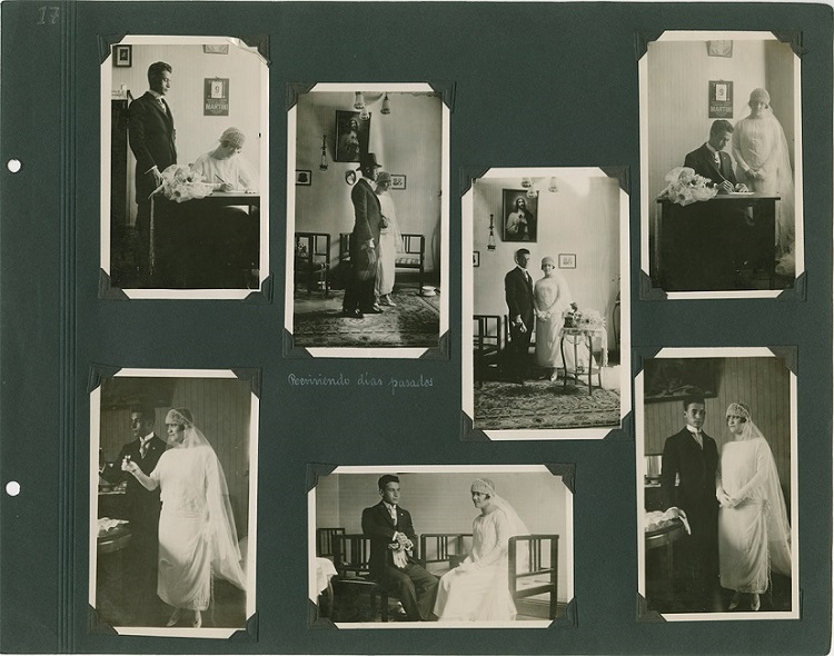 Autor sin identificar, “Boda de José de León Toral y Paz Martín del Campo”, 9 de mayo de 1925, en Álbum conmemorativo