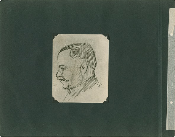 José de León Toral, “Álvaro Obregón, retrato”, 17 de julio de 1928, en Álbum conmemorativo