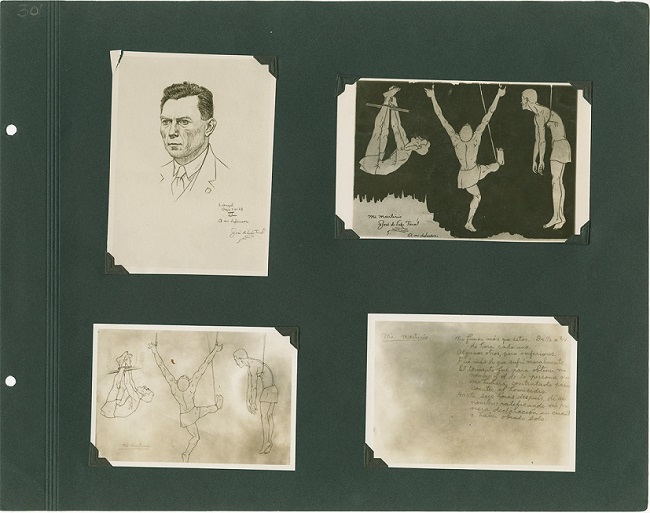 José de León Toral, “Dibujos de su defensor y mi martirio”, 1928, en Álbum conmemorativo