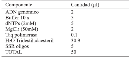 Composición de mezcla para PCR