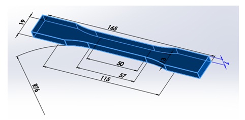 Probeta para estudio
de tensi&oacute;n.