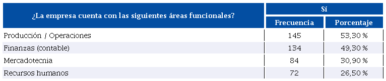 Áreas funcionales