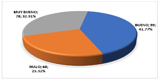 Figura 6. Distribución del rendimiento académico por categorías
