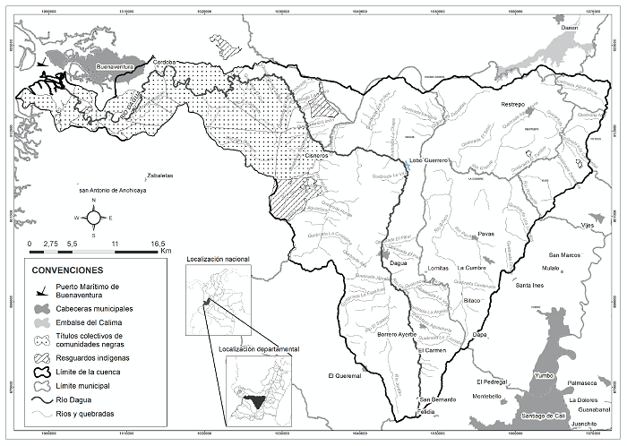 Cuenca hidrográfica del río Dagua, Valle del Cauca, Colombia