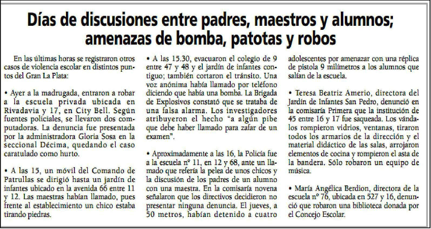 Ejemplo en el cuerpo de la noticia. Hoy, 05-06-1999.